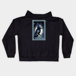 The Chupacabra Tarot Card Kids Hoodie