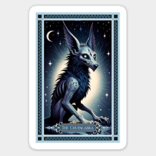 The Chupacabra Tarot Card Sticker