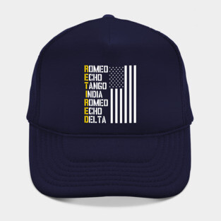 Military, Police, Pilot Retirement Gift Phonetic Alphabet Hat