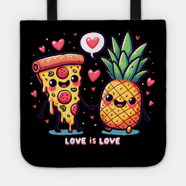 Love Pineapple Pizza, Better Together Tote by logiamerch