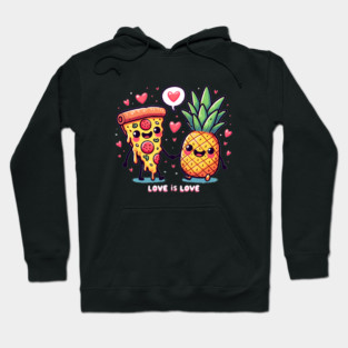Love Pineapple Pizza, Better Together Hoodie