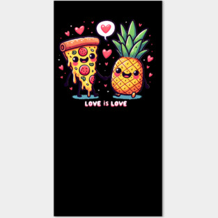 Love Pineapple Pizza, Better Together Posters and Art