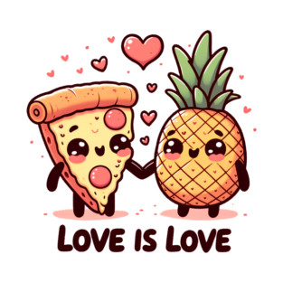 Love Pineapple Pizza, Better Together T-Shirt