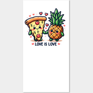 Love Pineapple Pizza, Better Together Posters and Art