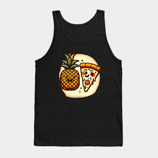Love Pineapple Pizza, Better Together Tank Top by logiamerch