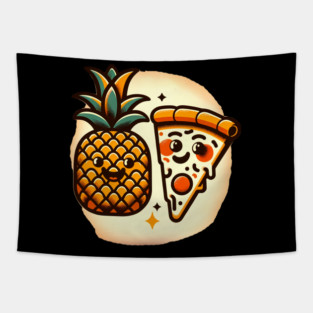 Love Pineapple Pizza, Better Together Tapestry