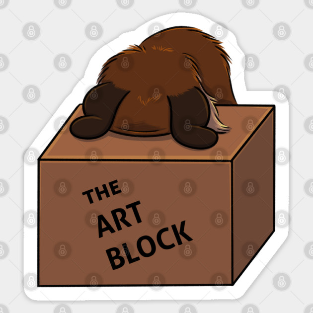 The Art Block Sticker by DeguArts
