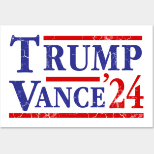 Trump Vance 2024 Election Republican Party Posters and Art