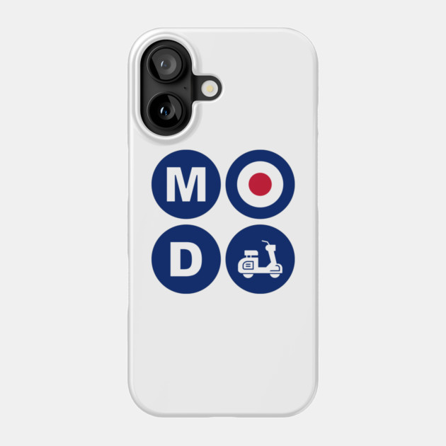 Mod Scooter Roundel Design Phone Case by Timeless Chaos