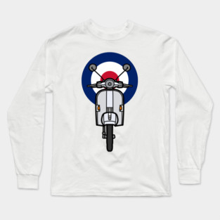 Mod Scooter Roundel Design Long Sleeve T-Shirt