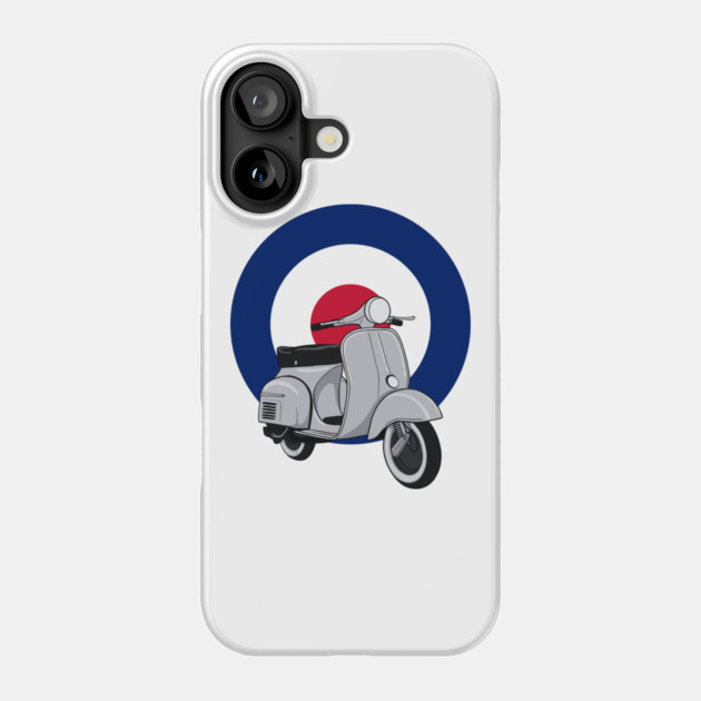Mod Scooter Roundel Design Phone Case by Timeless Chaos