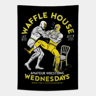 Waffle House - Amateur Wrestling Wednesdays Tapestry