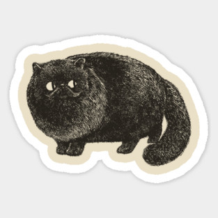 Black Cat Cat Sticker