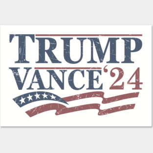 Vintage Trump Vance 2024 Posters and Art