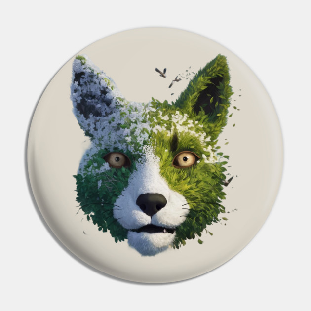 artwork of a fox face Pin by animegirlnft
