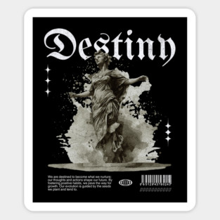 Destiny T-Shirt: Angel Statue Design - Motivational Streetwear Tee Magnet