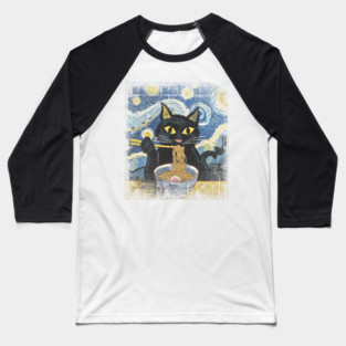 Black-cat Baseball T-Shirt