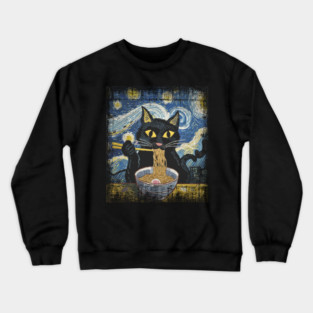 Black-cat Crewneck Sweatshirt