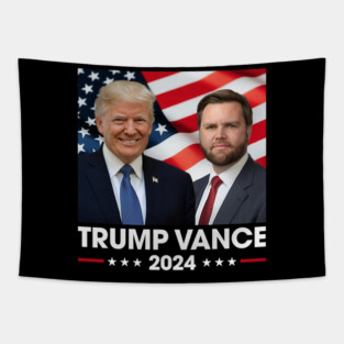 American Flag Trump Vance 2024 Vice President VP Trump 2024 Election Gifts Tapestry