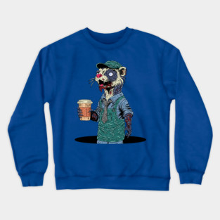 Zombie Ferret Barista Crewneck Sweatshirt