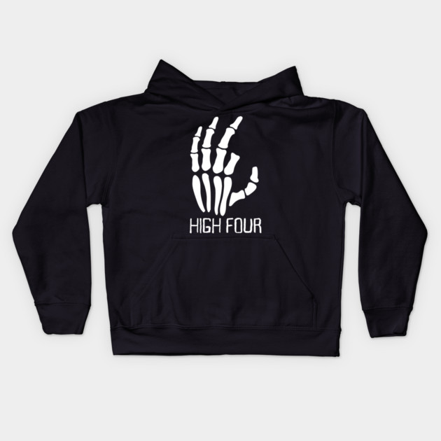 Spooky High Four Kids Hoodie by MakerMind8.2