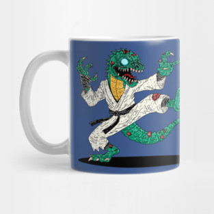 Kung Fu Lizard Zombie Mug