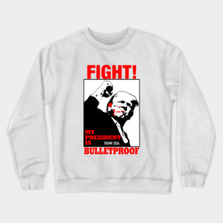 Trump Assassination, Donald Trump Shooting , Fight Trump , Never Surrender, Republican Crewneck Sweatshirt