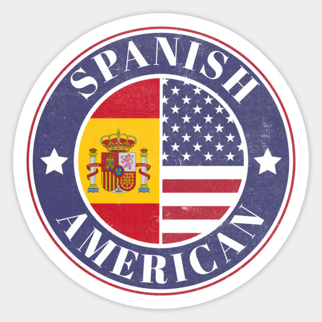 Proud Spanish-American Badge - Spain Flag Magnet by Yesteeyear