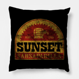 Vintage Sunset Sarsaparilla Pillow
