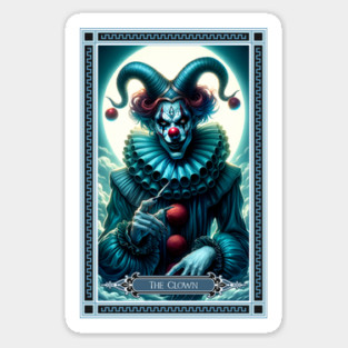 The Clown Tarot Card Sticker