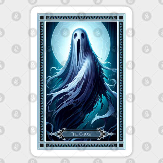 The Ghost Tarot Card Sticker by HolidayBug