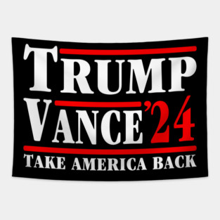 Trump Vance 2024 Take America Back Tapestry