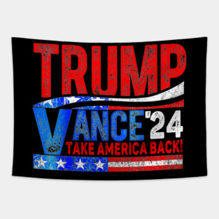 Trump Vance 2024 Take America Back Trump Vance Tapestry
