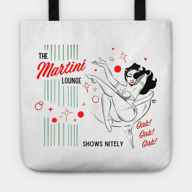 Vintage Martini Lounge Tote by Timeless Chaos