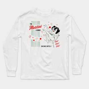 Vintage Martini Lounge Long Sleeve T-Shirt