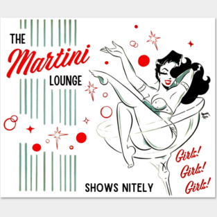 Vintage Martini Lounge Posters and Art