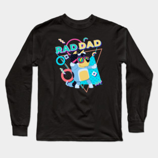 Rad Dad bluey Long Sleeve T-Shirt