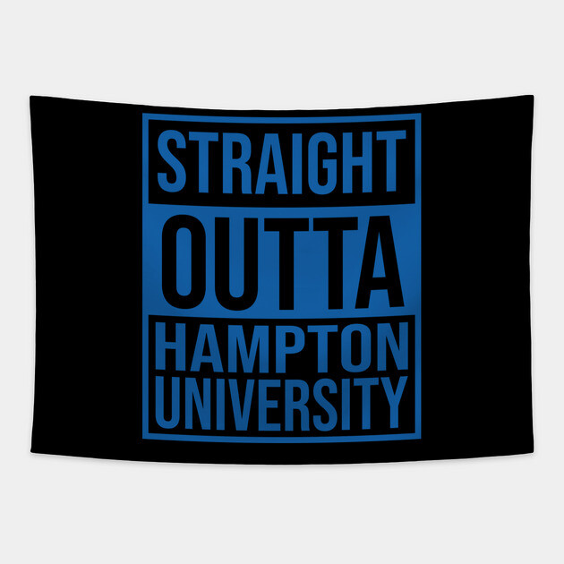 Straight Outta Hampton University Tapestry by UrbanLifeApparel