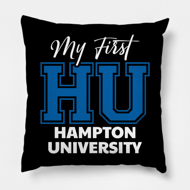 My First HU Hampton University Pillow by UrbanLifeApparel