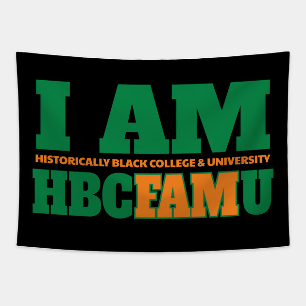 I am Historically Black & University HBCFAMU Tapestry by UrbanLifeApparel