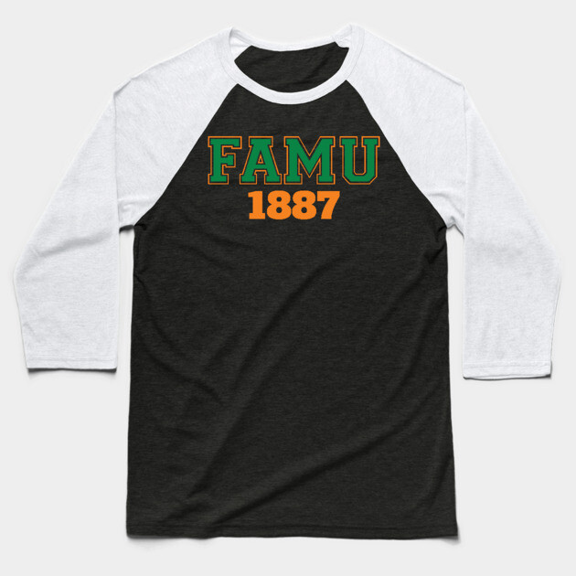 FAMU 1887 Baseball T-Shirt by UrbanLifeApparel