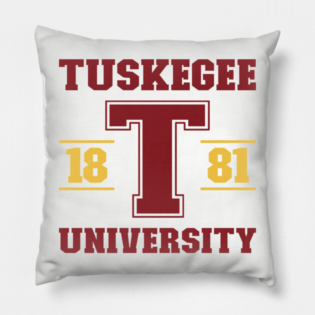 Tuskegee University 1881 Pillow by UrbanLifeApparel