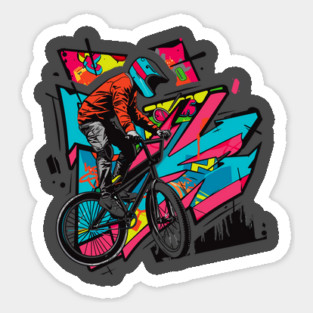 BMX Bicycle Rider Sticker