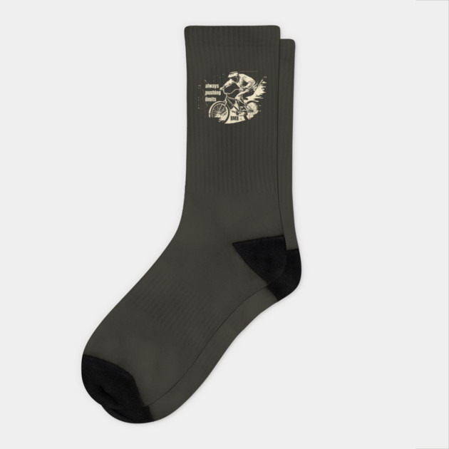 Always Pushing Limits with BMX Rides Socks by Vinokurio