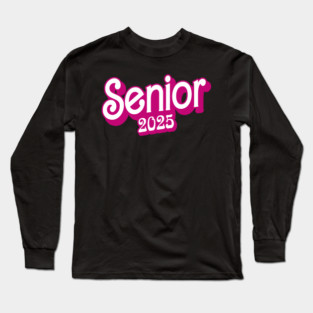Retro Class of 2025 Senior Graduation Vintage Funny Seniors 2025 Long Sleeve T-Shirt