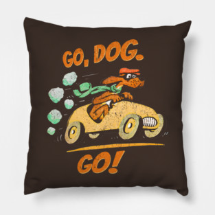 Vintage Go dog go Pillow
