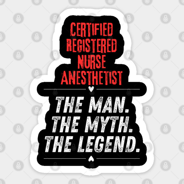 Certified Registered Nurse Anesthetist Sticker by BlackMeme94