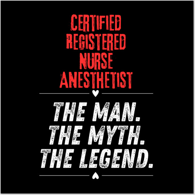 Certified Registered Nurse Anesthetist Wall Art by BlackMeme94