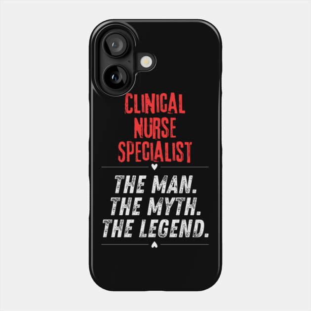 Clinical Nurse Specialist Phone Case by BlackMeme94