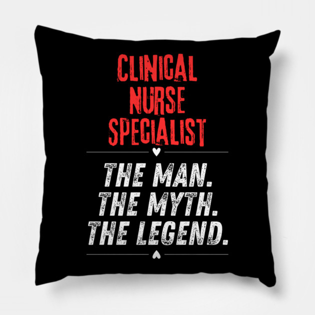 Clinical Nurse Specialist Pillow by BlackMeme94
